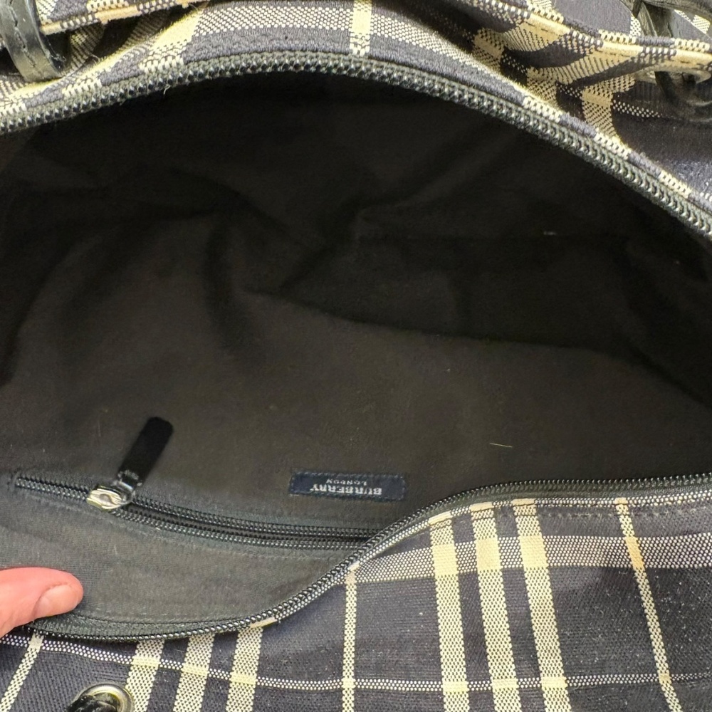 Burberry vintage navy dark blue nova check made in Italy unisex - Picture 14 of 16